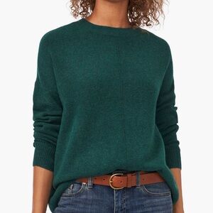 NWT Vince Camuto Exposed Seam Crewneck Sweater Size M, Color Windsor Moss/Green